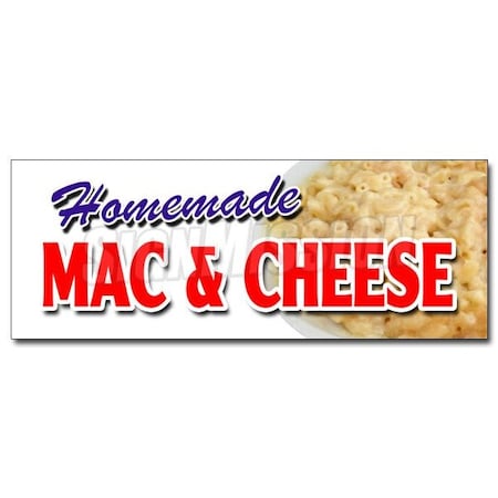 HOMEMADE MAC & CHEESE DECAL Sticker Take Carry Out Food Macaroni Eat Best